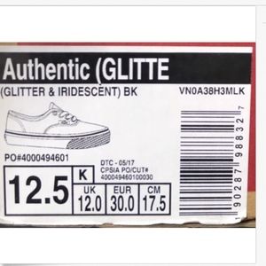 Vans Shoes - Vans Authentic Glitter & Iridescent Black Shoes Vans Shoes - Vans Authentic Glitter & Iridescent Black Shoes